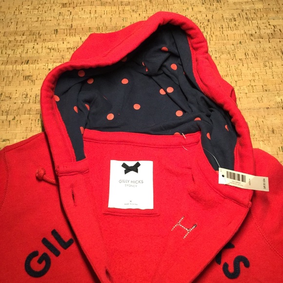 Gilly Hicks Sidney Girls Red Button Hoodie - Picture 6 of 6